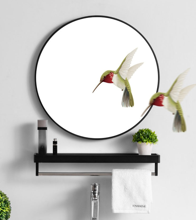Sophie Modern Industrial Large Round Wall Mirror