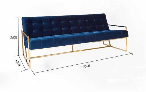 Luxury Gold Accent Armchair