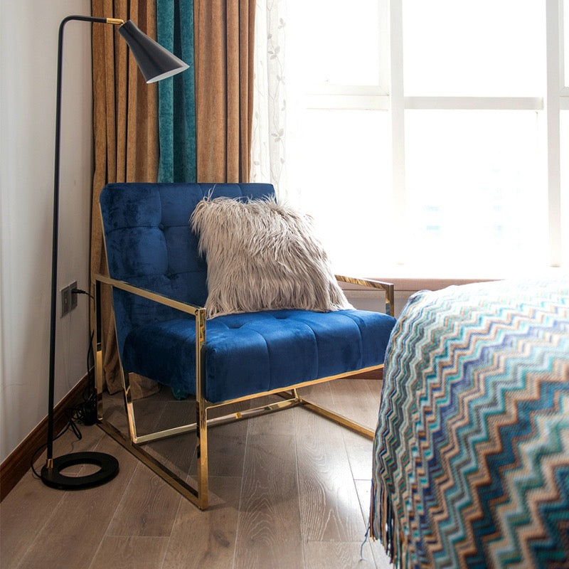 Luxury Gold Accent Armchair