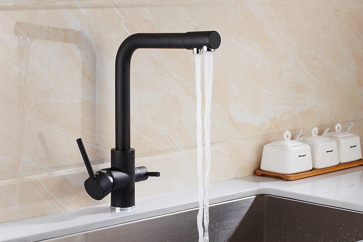 Minimalist Matte Black/Nude Tap Faucet