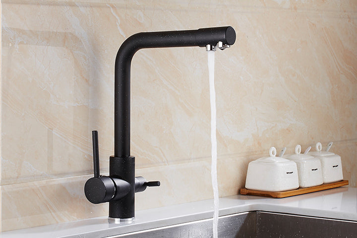 Minimalist Matte Black/Nude Tap Faucet