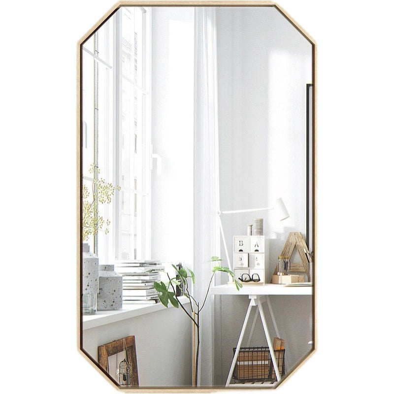 Gold Accented Wall Hanging Mirror