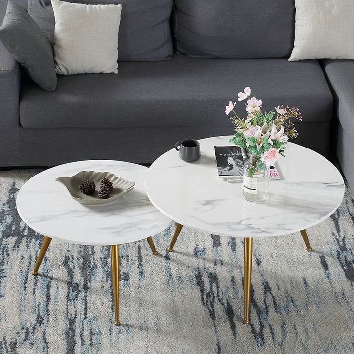 Marble Round Coffee Table