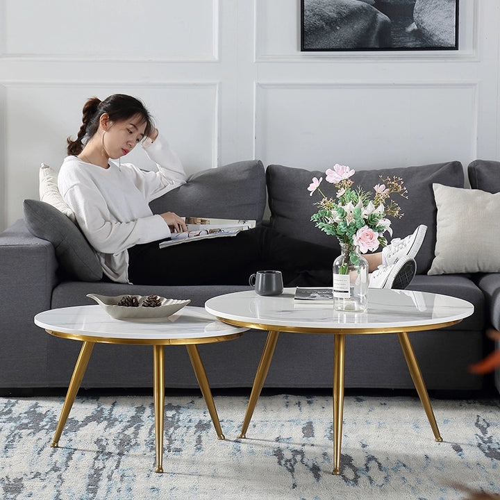 Marble Round Coffee Table