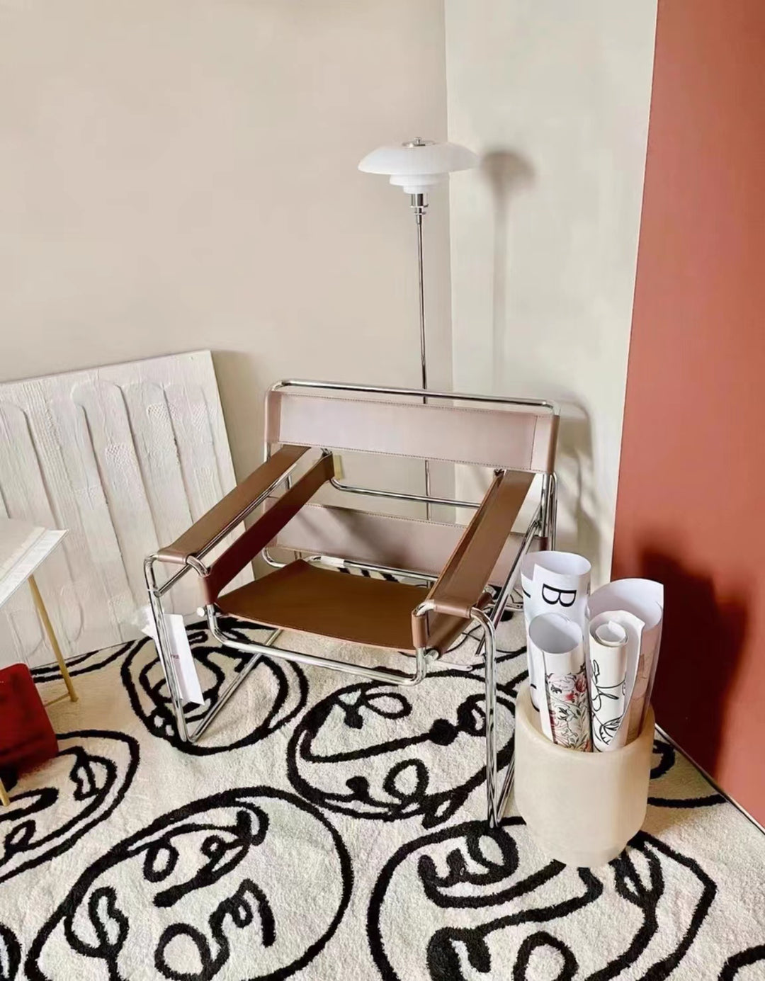 Beatrice Armchair & Adjustable Side Table Set