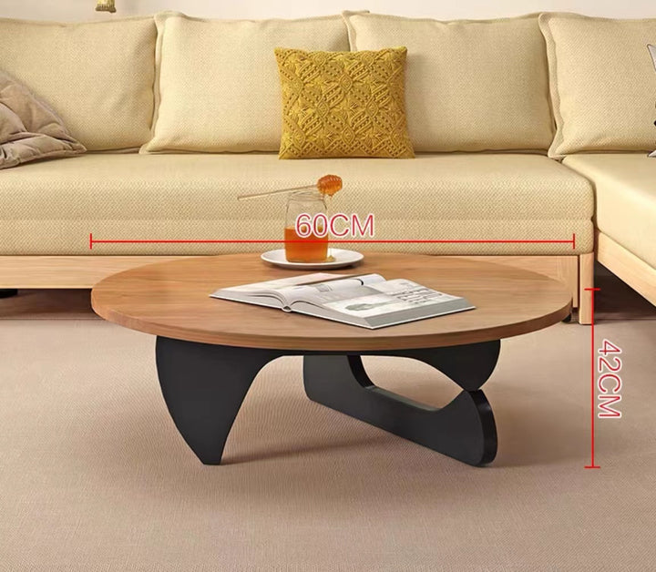Round Wood Coffee Table