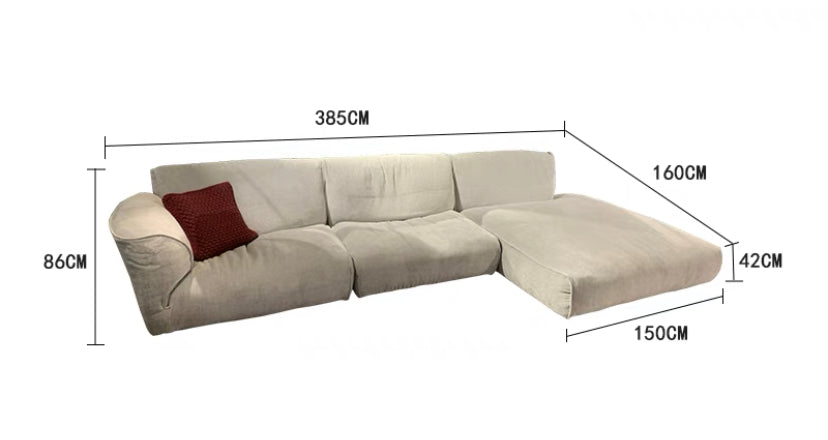 Asher 2 Piece Upholstered Chaise Sectional