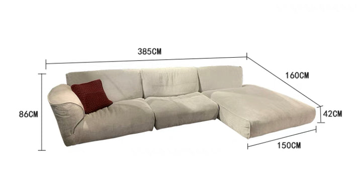 Asher 2 Piece Upholstered Chaise Sectional