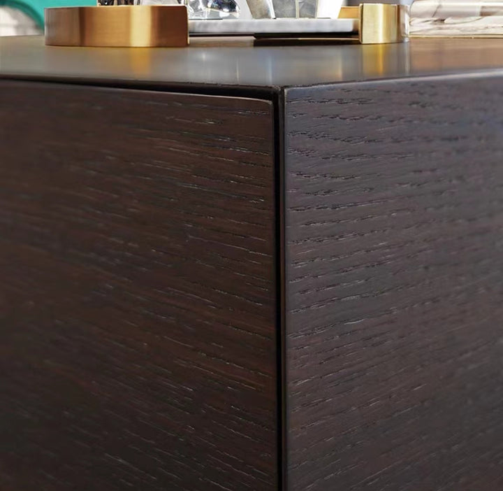 Smoked Oak Wood Coffee Table