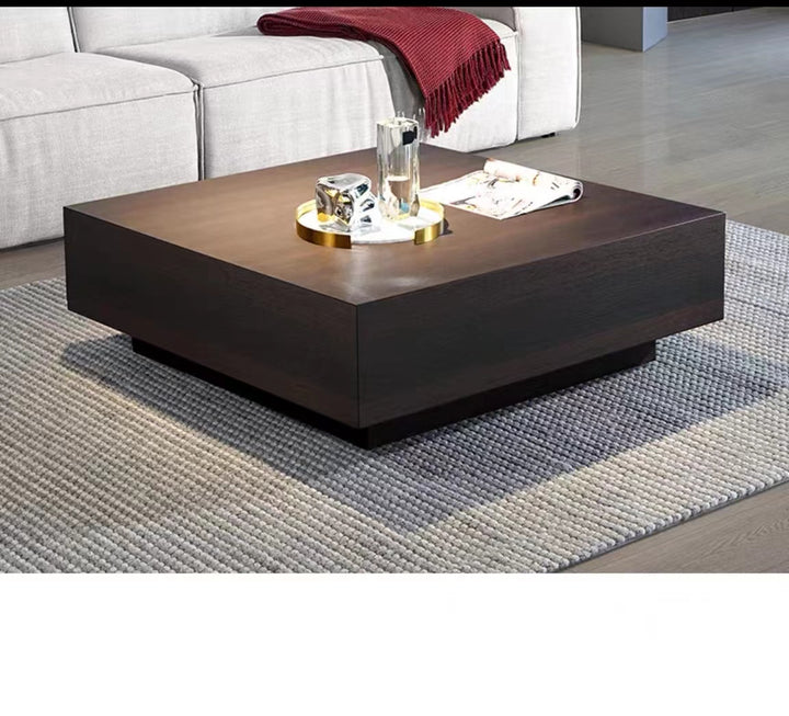 Smoked Oak Wood Coffee Table