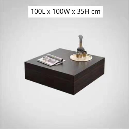 Smoked Oak Wood Coffee Table