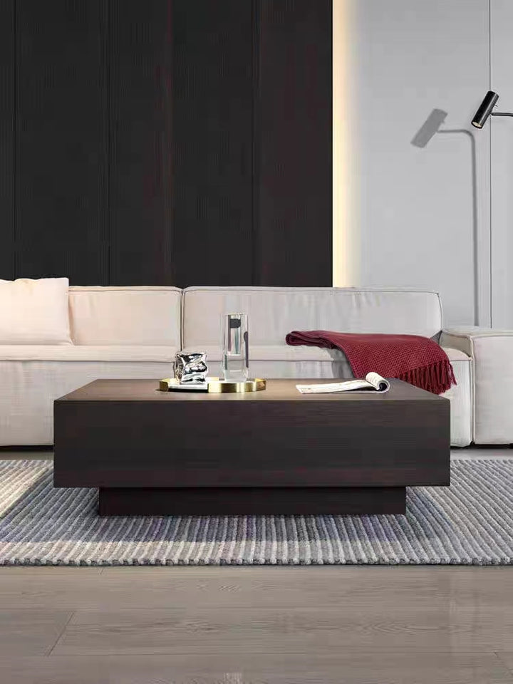 Smoked Oak Wood Coffee Table