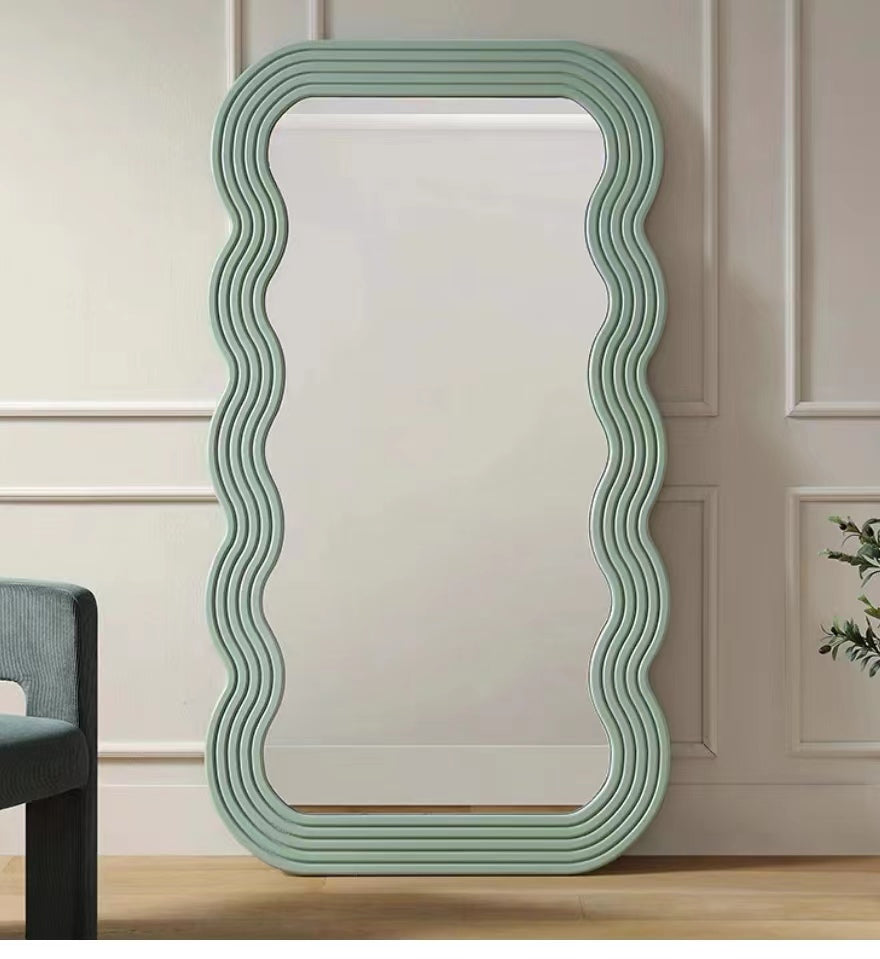 Undulating Mirror Full-length Mirror Retro Mirror Wall-mounted Mirror