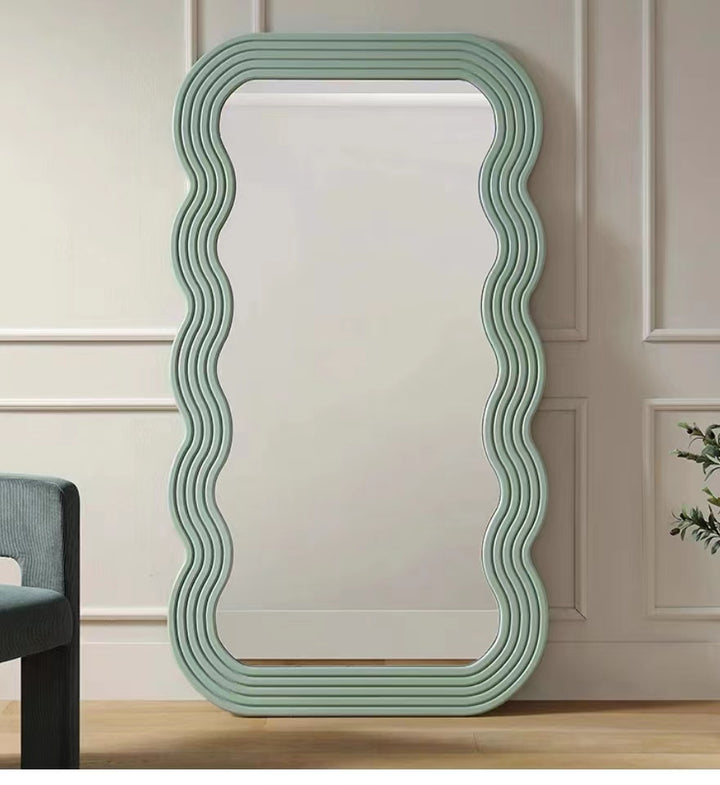 Undulating Mirror Full-length Mirror Retro Mirror Wall-mounted Mirror