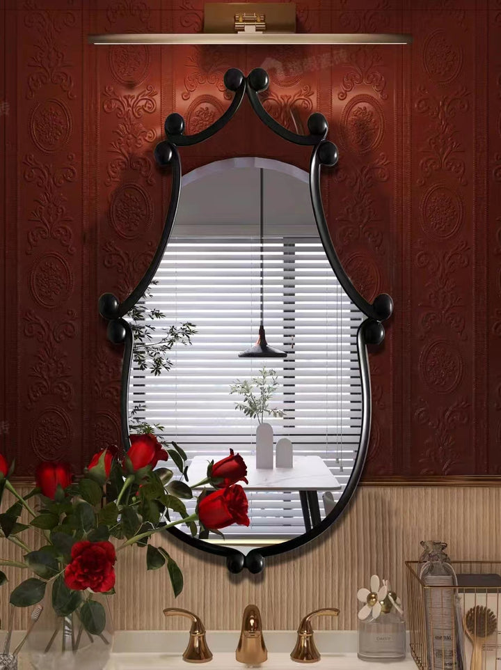 Irregular mirror Retro mirror hanging wall mirror