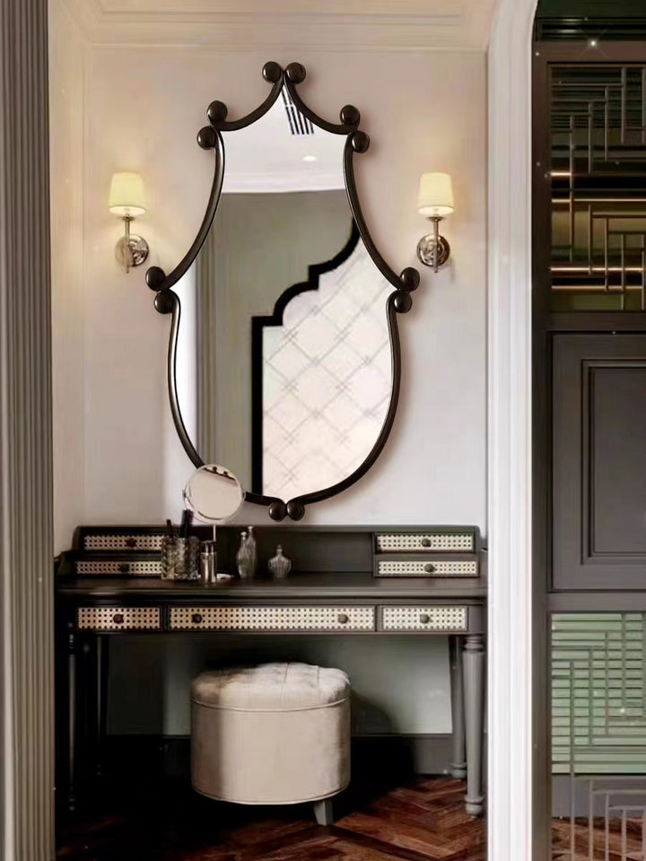 Irregular mirror Retro mirror hanging wall mirror