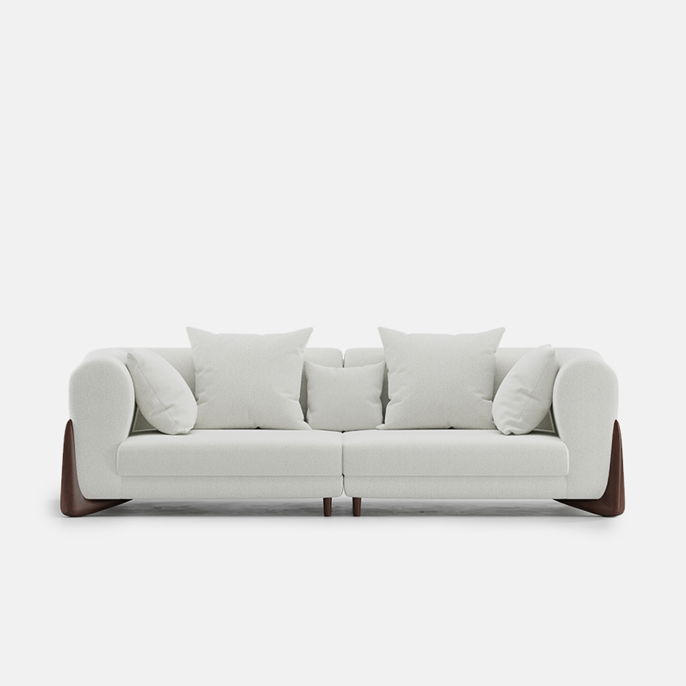 Modern Boucle Sofa