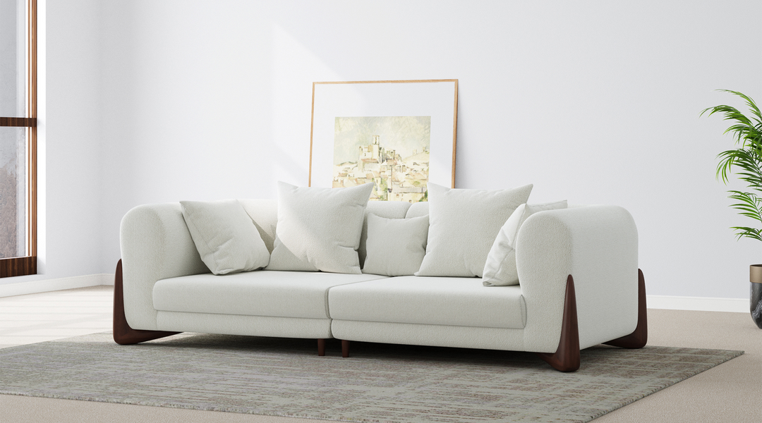 Modern Boucle Sofa