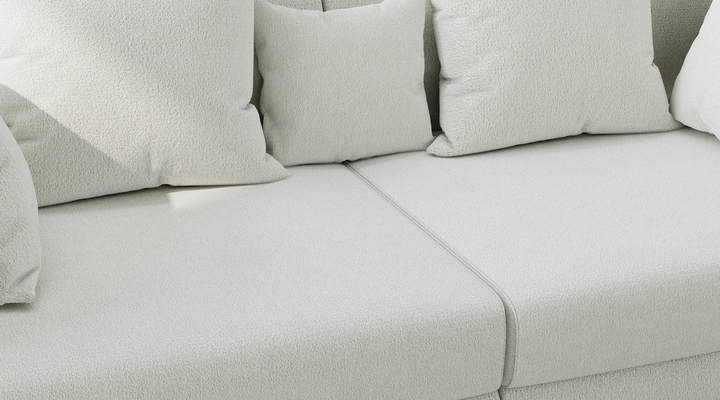 Modern Boucle Sofa