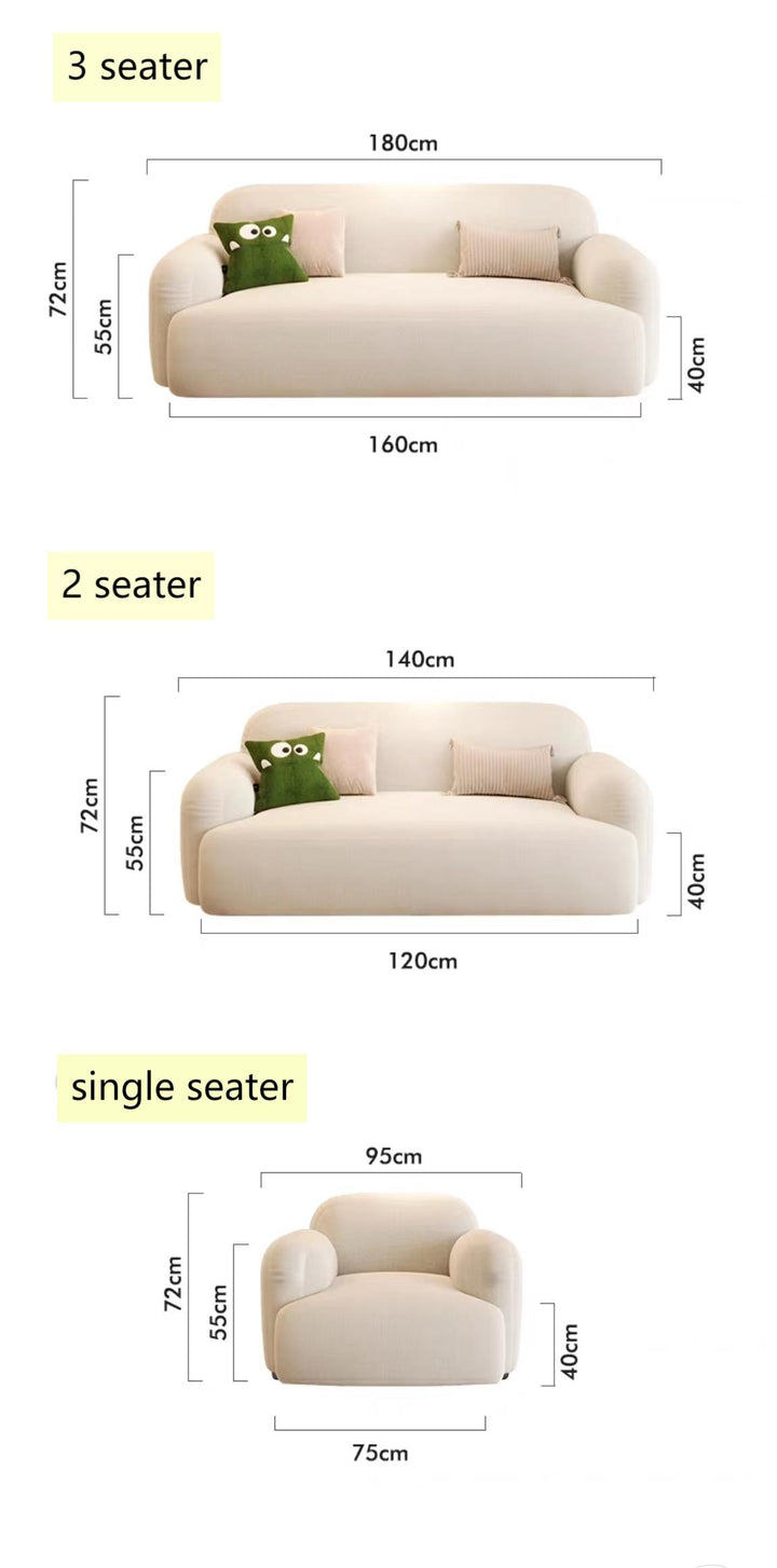 Modern Boucle Sofa