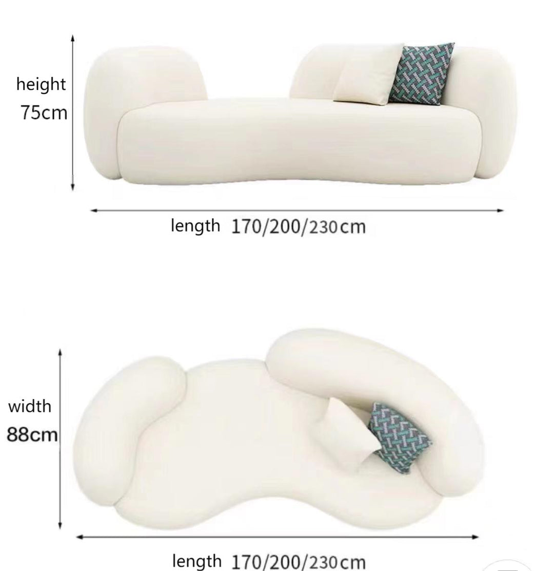 Modern Boucle Sofa