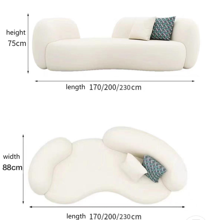 Modern Boucle Sofa
