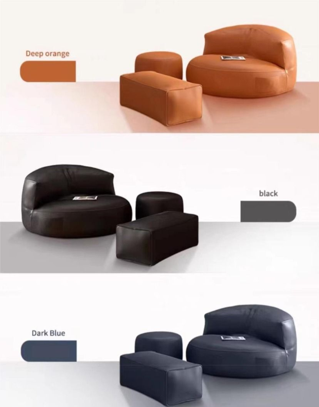 Minimalist Bean Bag with Ottoman