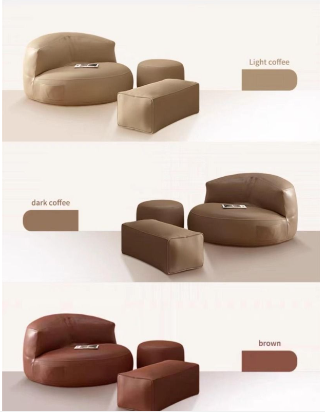 Minimalist Bean Bag with Ottoman