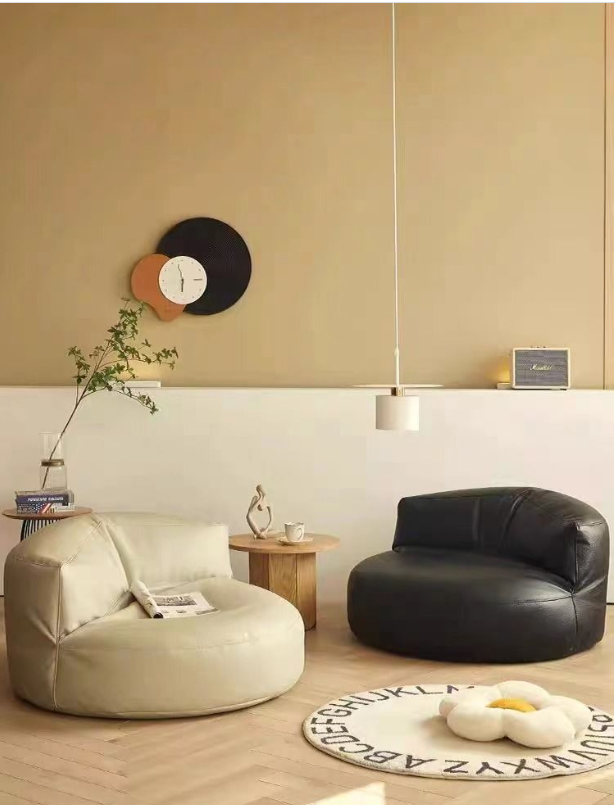 Minimalist Bean Bag with Ottoman