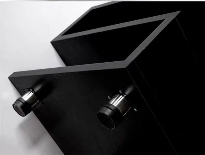 Geometric Wooden Side Table