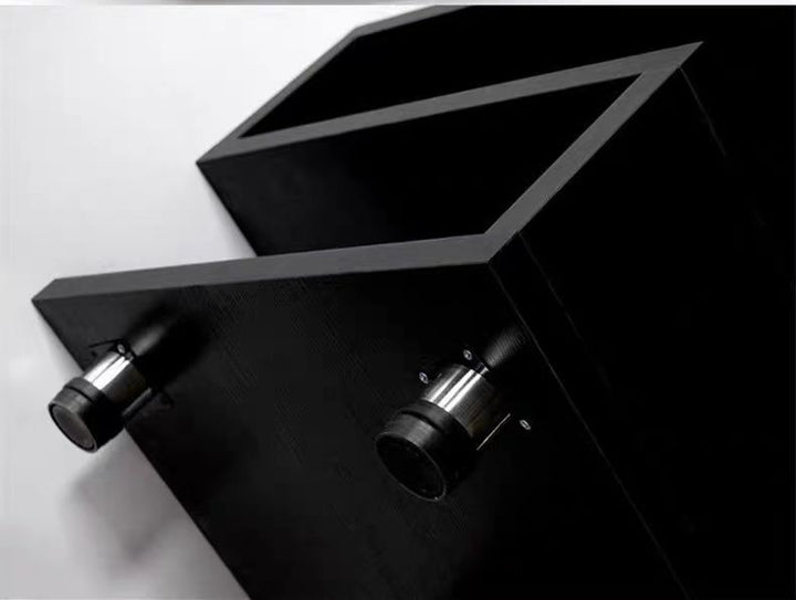 Geometric Wooden Side Table