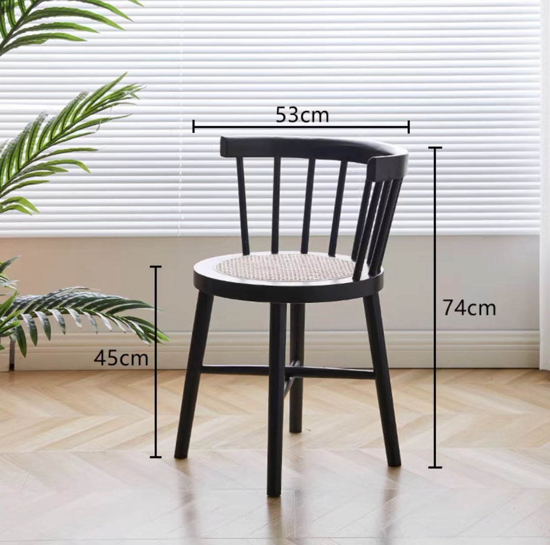 Wood Mesh Side Chair