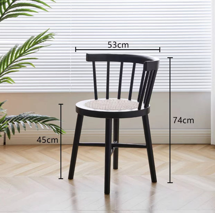 Wood Mesh Side Chair