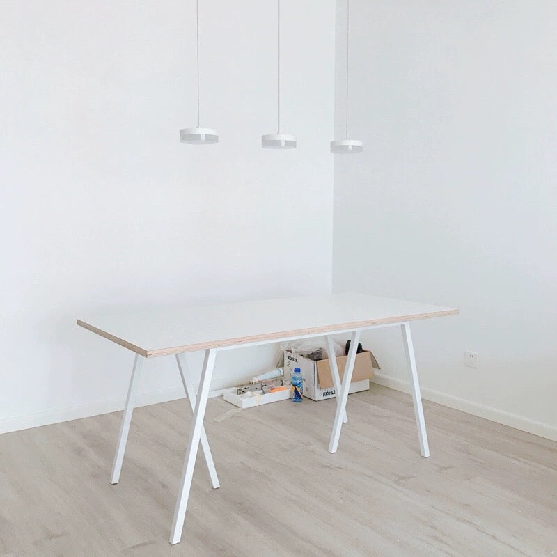 Minimalist Ultra Slim Wooden Dining Office Table