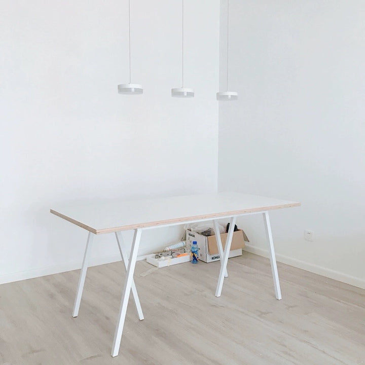 Minimalist Ultra Slim Wooden Dining Office Table