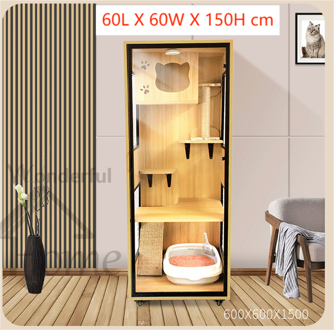 Solid Wood Cat Cage Cat House Cat Cabinet Cat House Custom