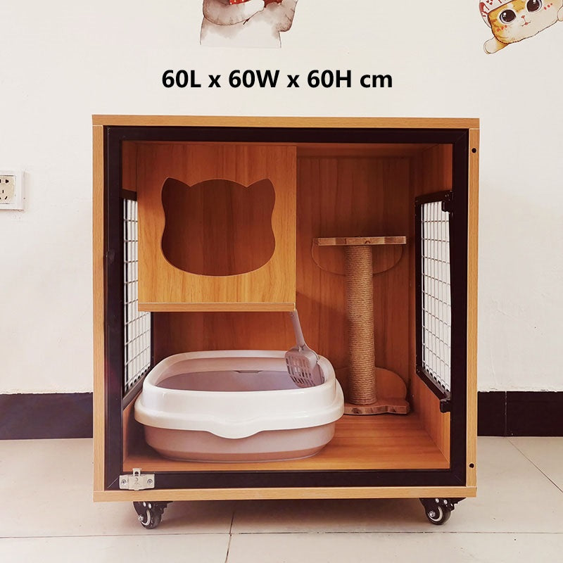 Solid Wood Cat Cage Cat House Cat Cabinet Cat House Custom