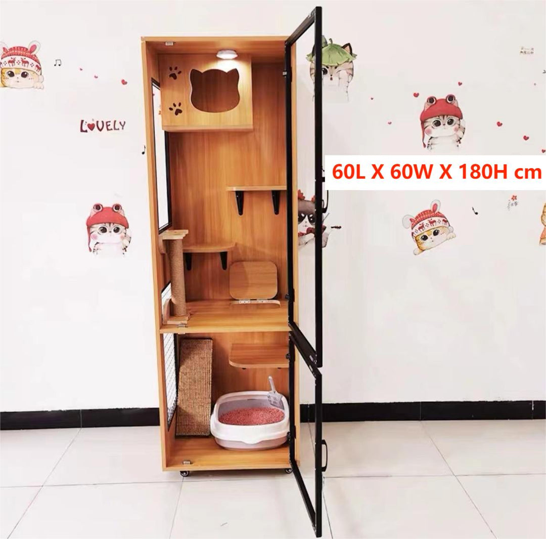 Solid Wood Cat Cage Cat House Cat Cabinet Cat House Custom