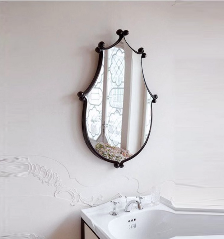 Irregular mirror Retro mirror hanging wall mirror