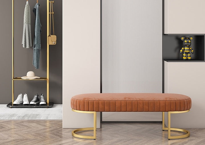 Luxury Velvet Ottoman Bench