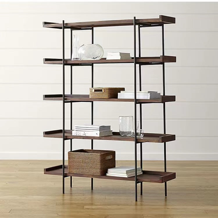 GEMMA Industrial Solid Wood Display Shelf