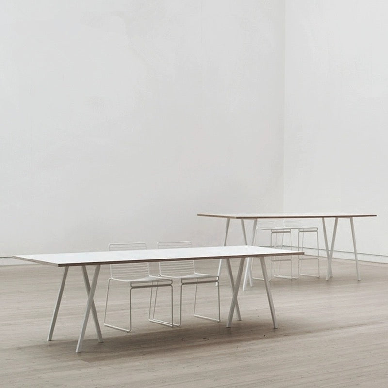 Minimalist Ultra Slim Wooden Dining Office Table