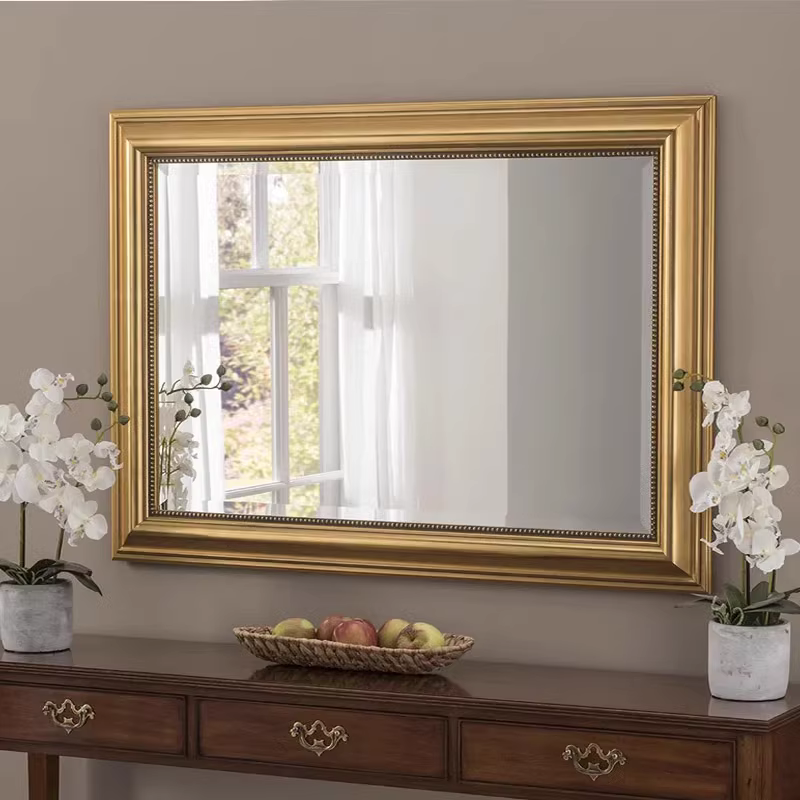 Retro Mirror Wall Hanging Mirror Decorative Square mirror