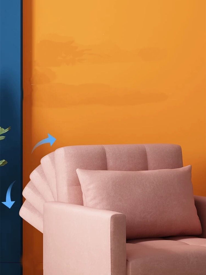 80-150cm Velvet Upholstered Sleeper Sofa