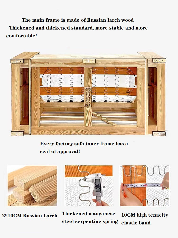 Tofu Block Sofa Italian Minimalist Head Layer Cowhide Leather