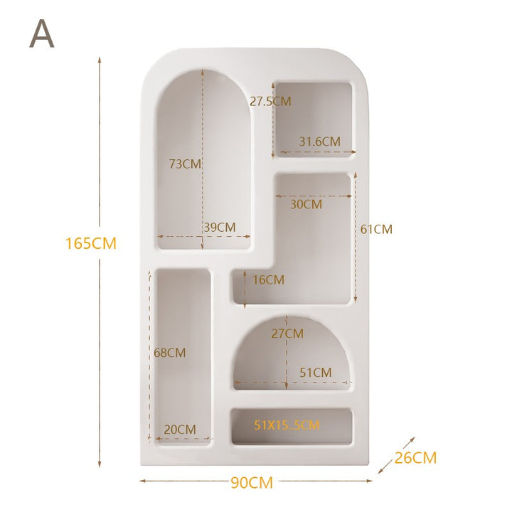 Nordic Cave Cabinet Display Cabinet Decorative Side Cabinet Arched Storage Bookcase