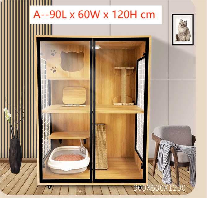 Solid Wood Cat Cage Cat House Cat Cabinet Cat House Custom