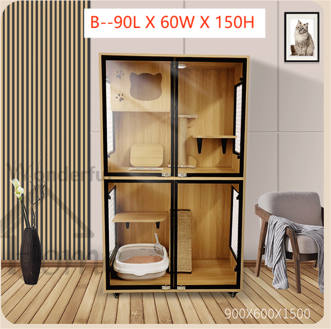 Solid Wood Cat Cage Cat House Cat Cabinet Cat House Custom