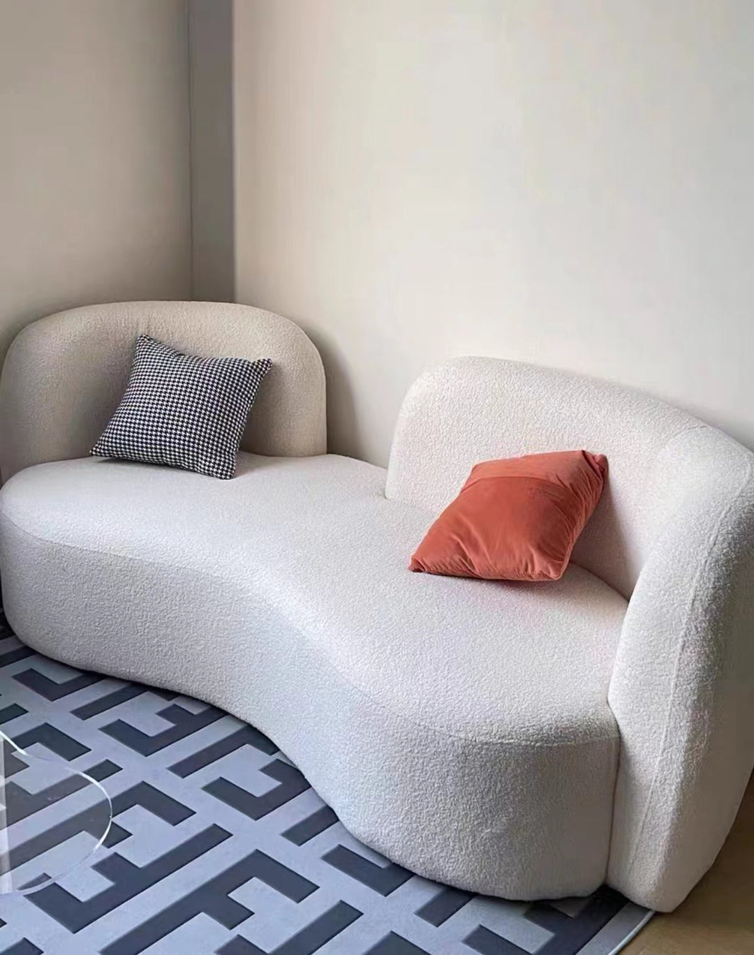 Modern Boucle Sofa