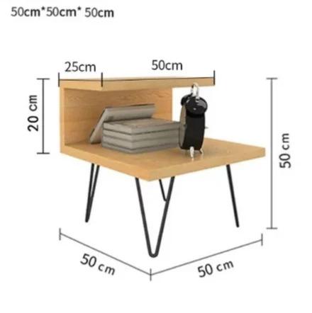 WAREHOUSE SALE ARIEL Modern Industrial Solid Wood Bedside Table  Brand New